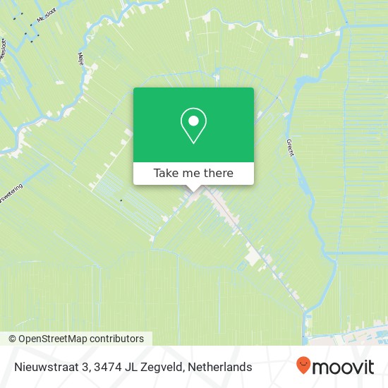 Nieuwstraat 3, 3474 JL Zegveld map