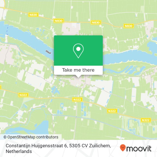 Constantijn Huijgensstraat 6, 5305 CV Zuilichem map