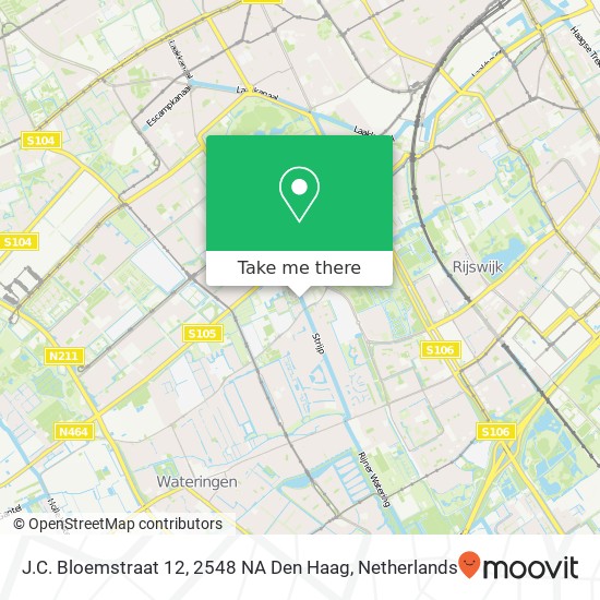 J.C. Bloemstraat 12, 2548 NA Den Haag map