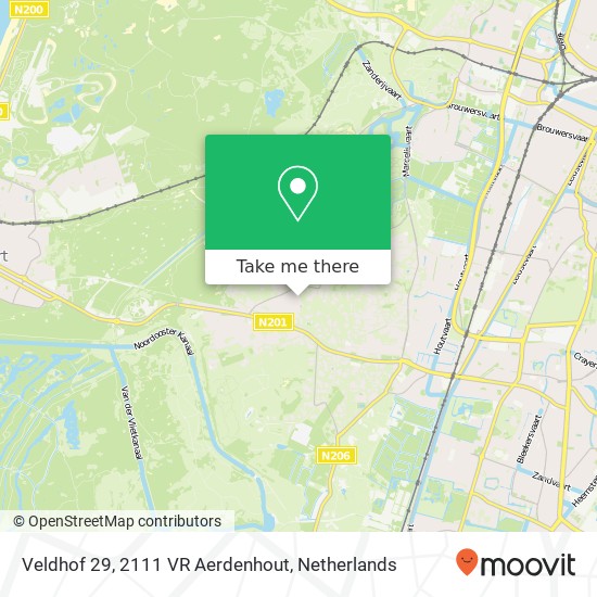 Veldhof 29, 2111 VR Aerdenhout map