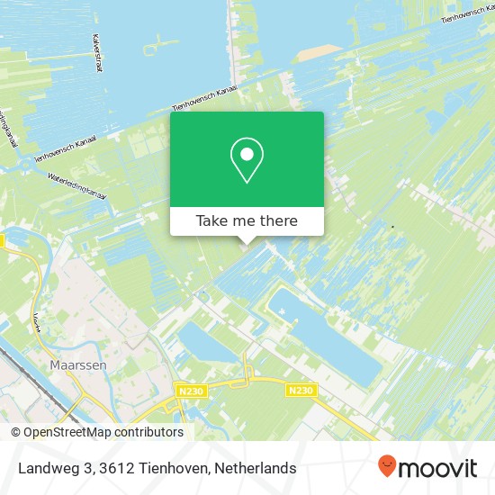 Landweg 3, 3612 Tienhoven map