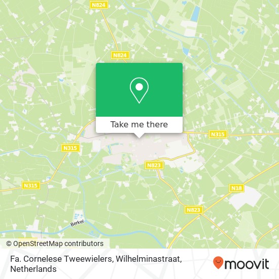 Fa. Cornelese Tweewielers, Wilhelminastraat map