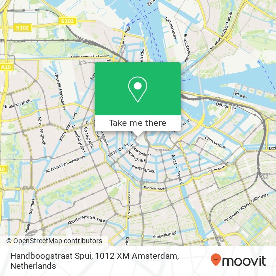 Handboogstraat Spui, 1012 XM Amsterdam map