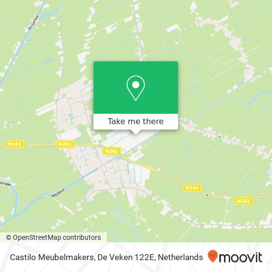 Castilo Meubelmakers, De Veken 122E map