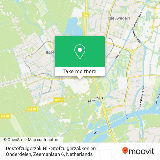 Destofzuigerzak.Nl - Stofzuigerzakken en Onderdelen, Zeemanlaan 6 map