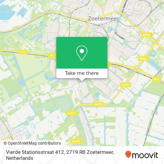 Vierde Stationsstraat 412, 2719 RB Zoetermeer map