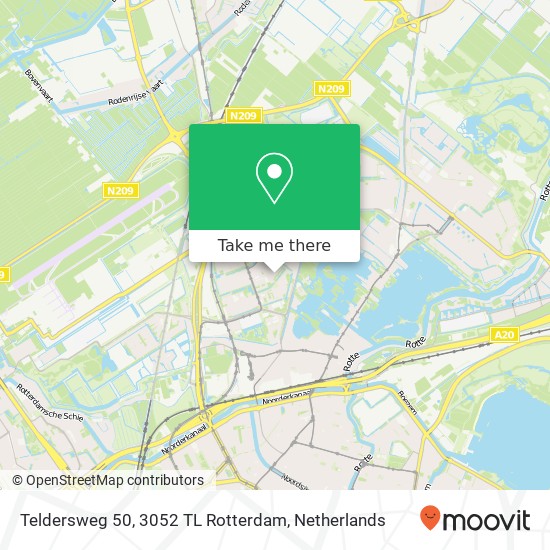 Teldersweg 50, 3052 TL Rotterdam Karte