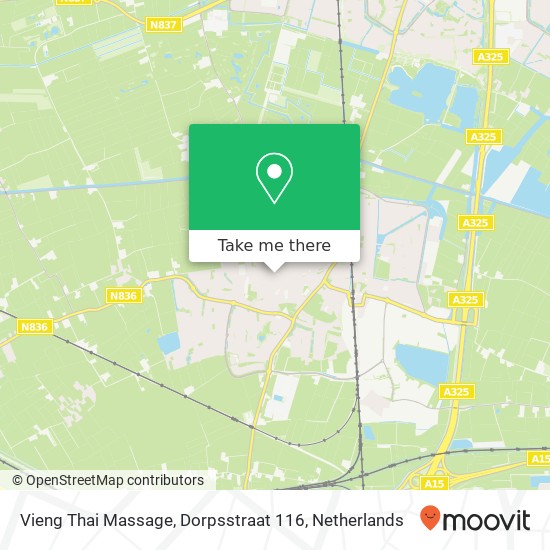 Vieng Thai Massage, Dorpsstraat 116 Karte