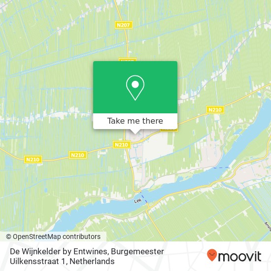 De Wijnkelder by Entwines, Burgemeester Uilkensstraat 1 map