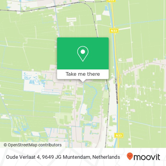 Oude Verlaat 4, 9649 JG Muntendam map