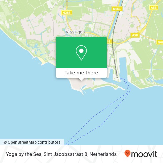 Yoga by the Sea, Sint Jacobsstraat 8 Karte