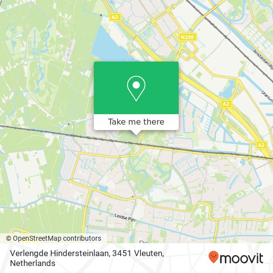 Verlengde Hindersteinlaan, 3451 Vleuten Karte
