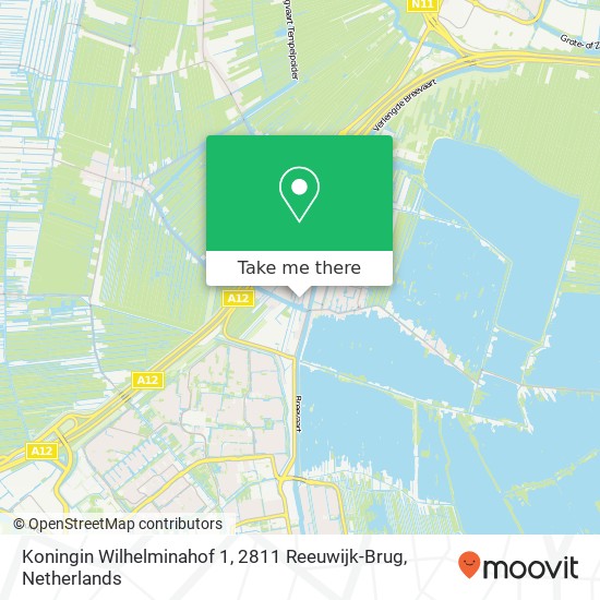 Koningin Wilhelminahof 1, 2811 Reeuwijk-Brug map