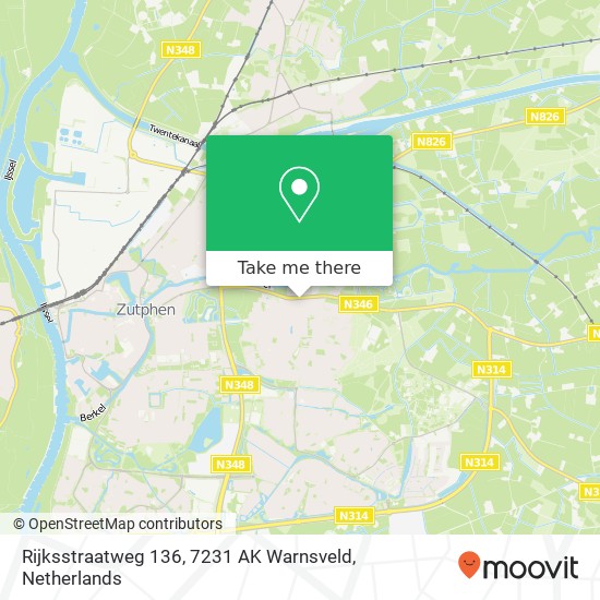 Rijksstraatweg 136, 7231 AK Warnsveld map