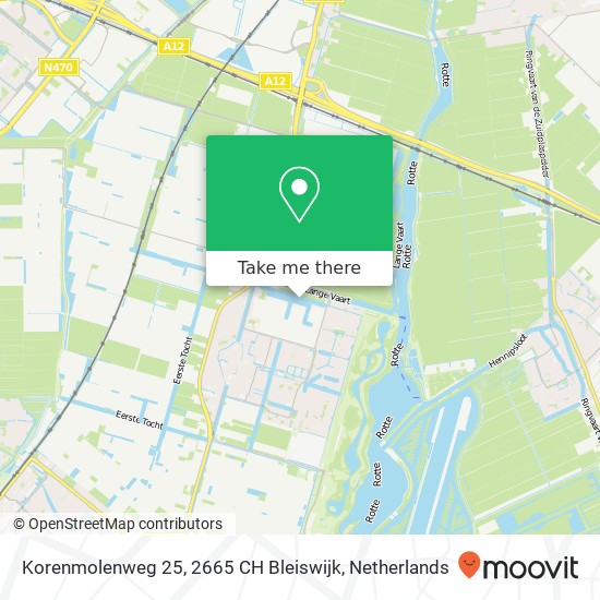 Korenmolenweg 25, 2665 CH Bleiswijk map