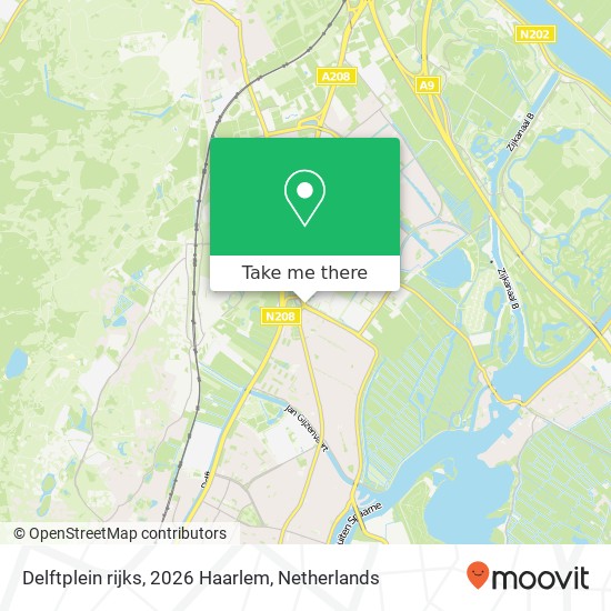 Delftplein rijks, 2026 Haarlem Karte