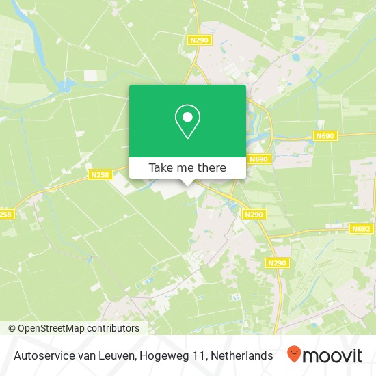 Autoservice van Leuven, Hogeweg 11 map