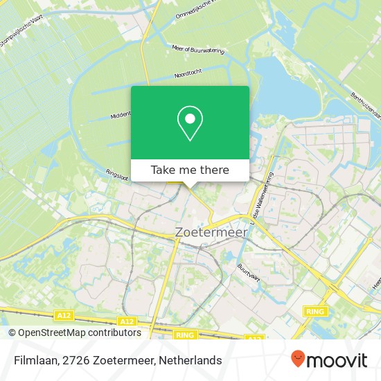 Filmlaan, 2726 Zoetermeer Karte