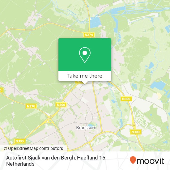 Autofirst Sjaak van den Bergh, Haefland 15 map