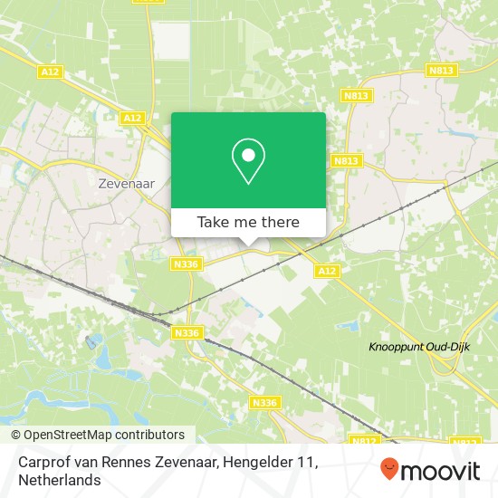 Carprof van Rennes Zevenaar, Hengelder 11 Karte