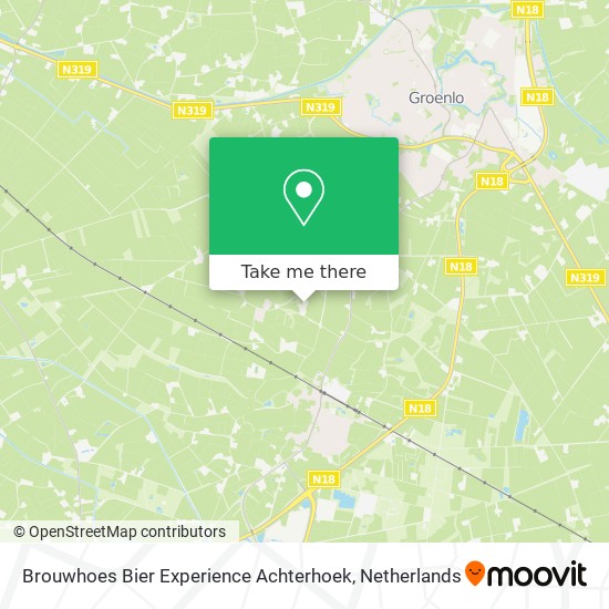 Brouwhoes Bier Experience Achterhoek map