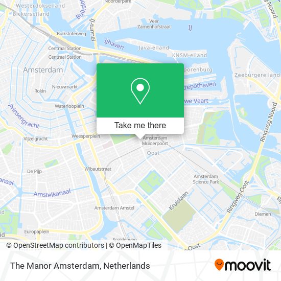 The Manor Amsterdam map