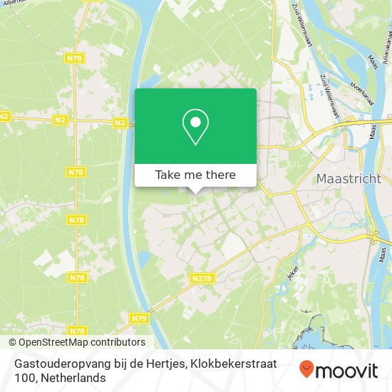 Gastouderopvang bij de Hertjes, Klokbekerstraat 100 map