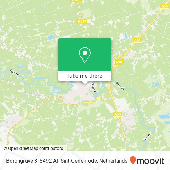 Borchgrave 8, 5492 AT Sint-Oedenrode map