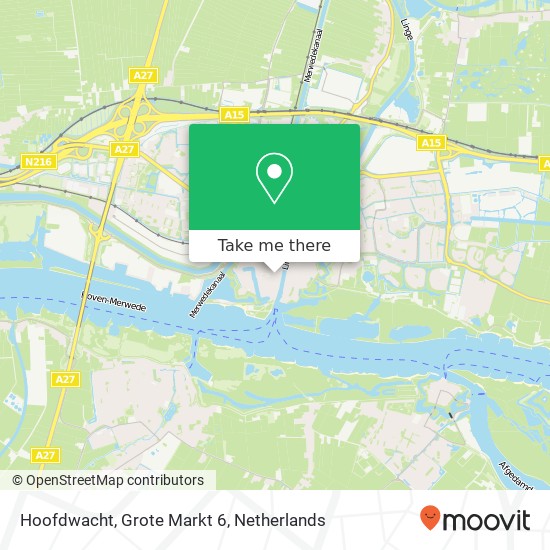 Hoofdwacht, Grote Markt 6 map