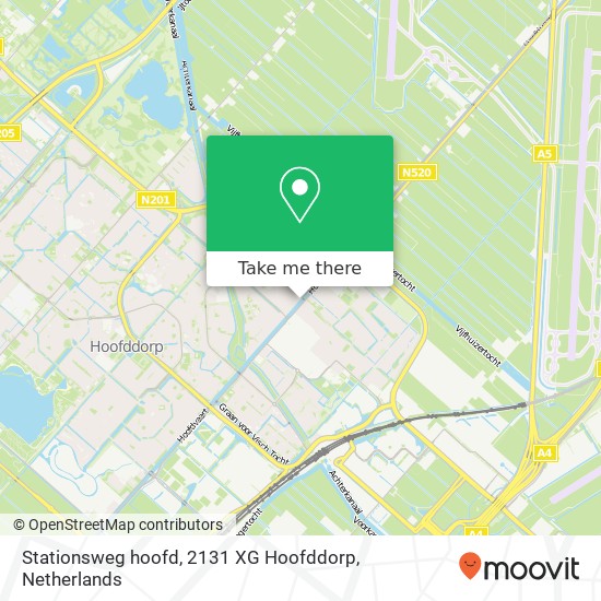 Stationsweg hoofd, 2131 XG Hoofddorp map