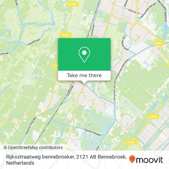 Rijksstraatweg bennebroeker, 2121 AB Bennebroek map