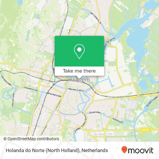 Holanda do Norte (North Holland) Karte
