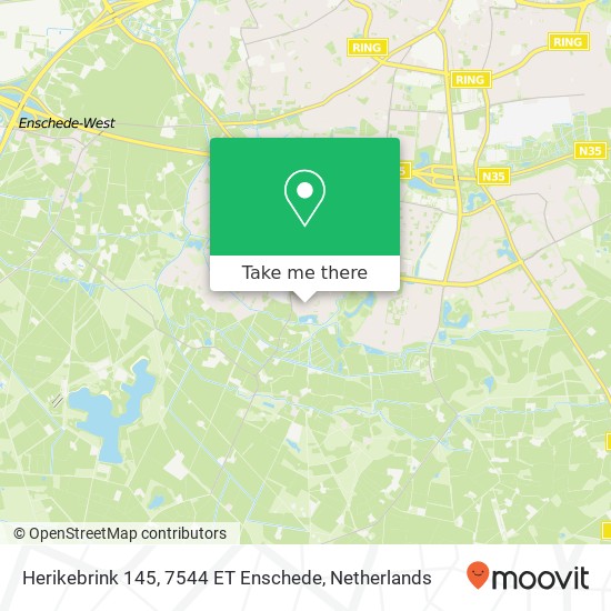 Herikebrink 145, 7544 ET Enschede map