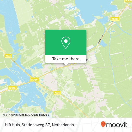 Hifi Huis, Stationsweg 87 map