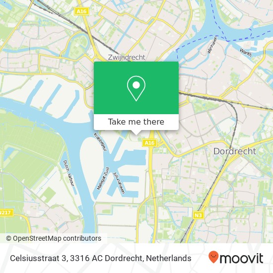 Celsiusstraat 3, 3316 AC Dordrecht map