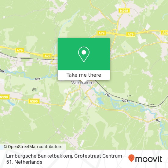Limburgsche Banketbakkerij, Grotestraat Centrum 51 map
