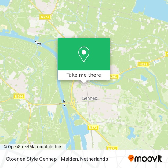 Stoer en Style Gennep - Malden map