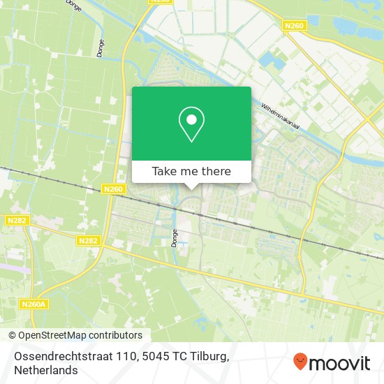 Ossendrechtstraat 110, 5045 TC Tilburg map