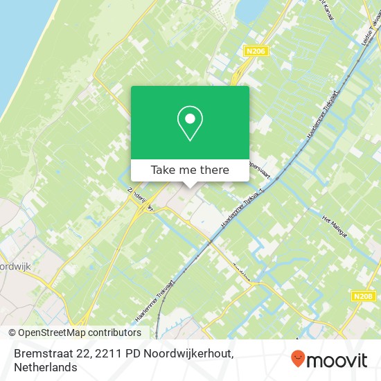 Bremstraat 22, 2211 PD Noordwijkerhout map