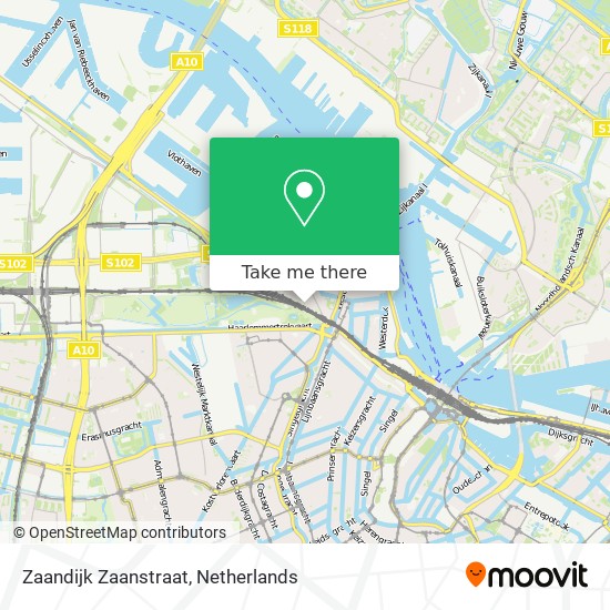 Zaandijk Zaanstraat map