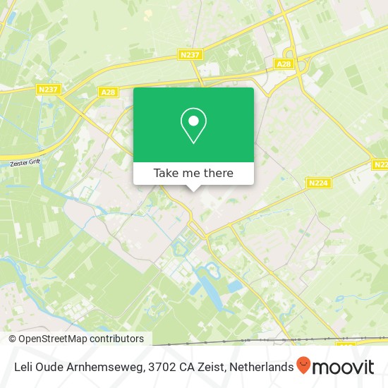 Leli Oude Arnhemseweg, 3702 CA Zeist map