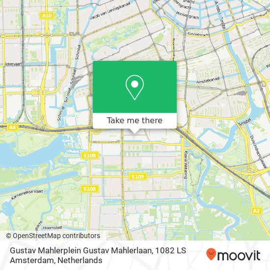 Gustav Mahlerplein Gustav Mahlerlaan, 1082 LS Amsterdam map