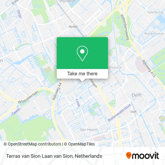 Terras van Sion Laan van Sion map