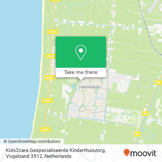 Kids2care Gespecialiseerde Kinderthuiszorg, Vogelzand 3512 Karte