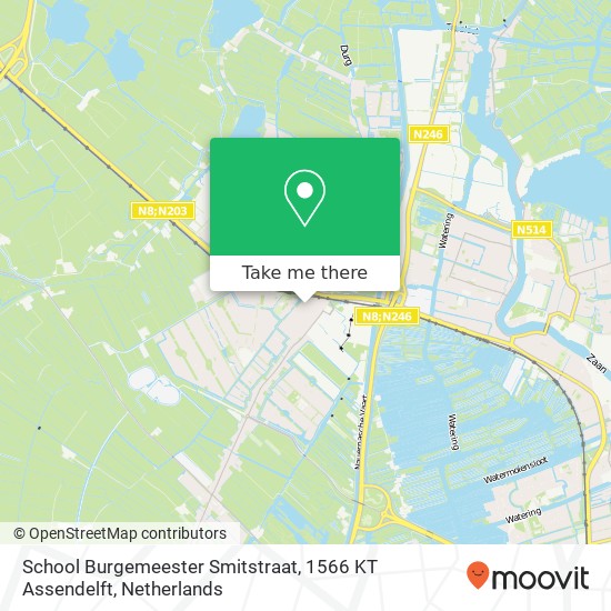 School Burgemeester Smitstraat, 1566 KT Assendelft map