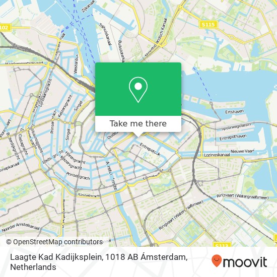 Laagte Kad Kadijksplein, 1018 AB Ámsterdam Karte