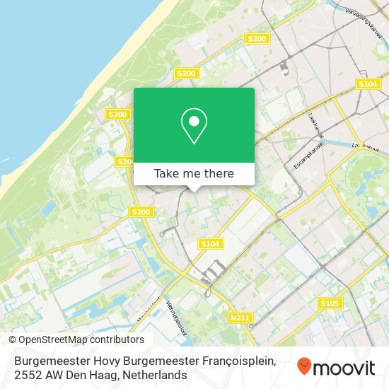 Burgemeester Hovy Burgemeester Françoisplein, 2552 AW Den Haag map