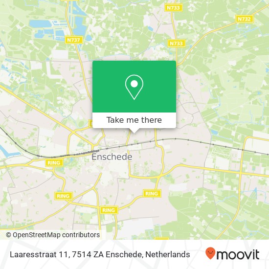 Laaresstraat 11, 7514 ZA Enschede map