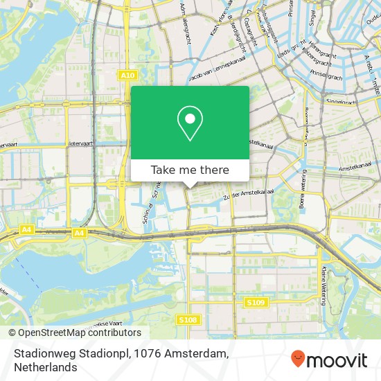 Stadionweg Stadionpl, 1076 Amsterdam Karte