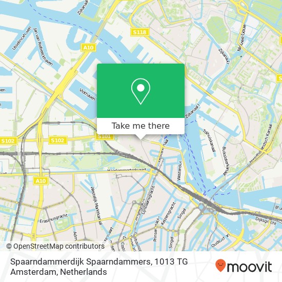 Spaarndammerdijk Spaarndammers, 1013 TG Amsterdam map